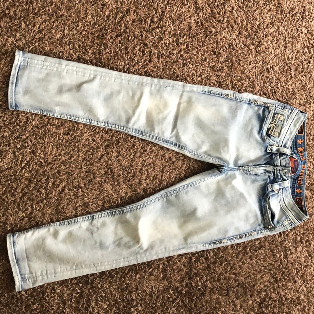 Rock revival crop jeans